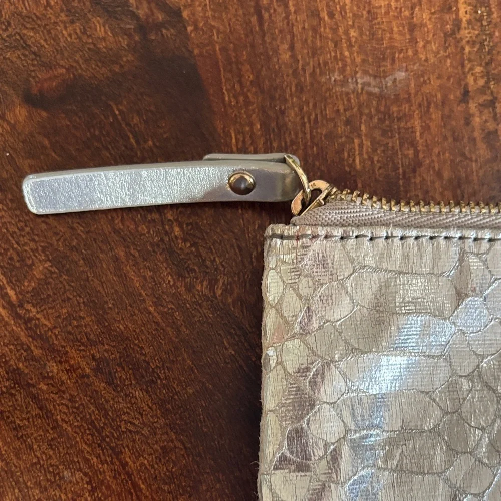 Kate Spade Foiled Again Gia crocodile clutch 10 x 7.5 #0215